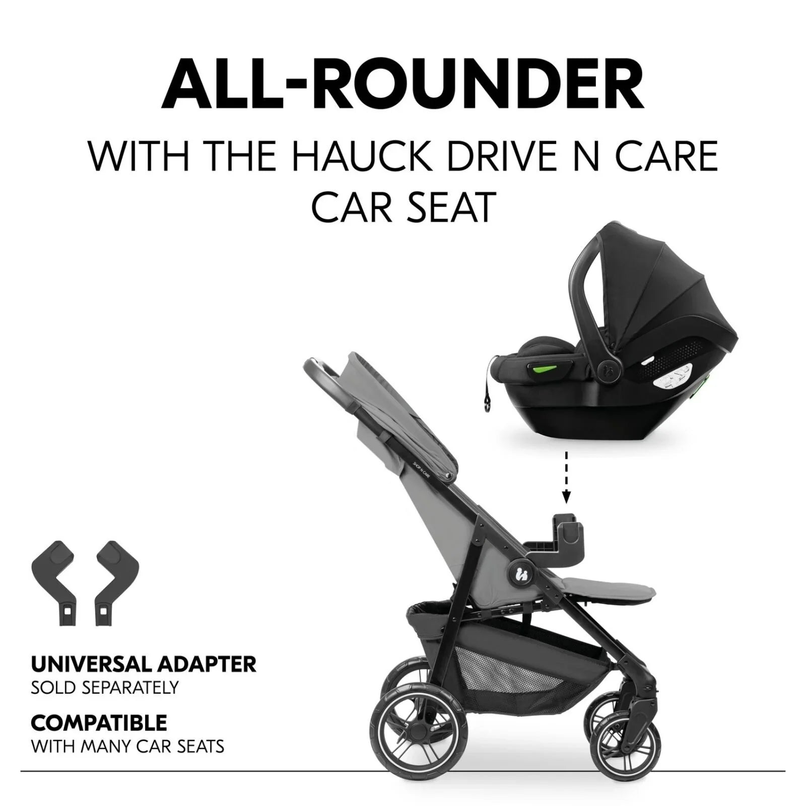 Hauck Shop N Care Trio Set - Grey