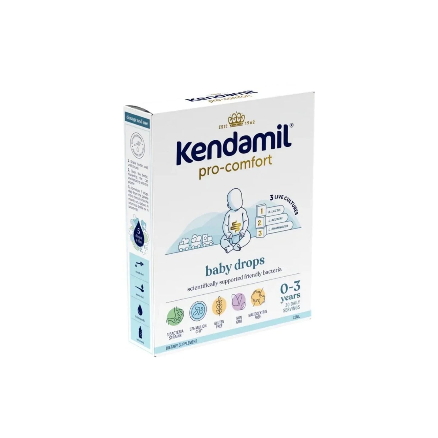 Kendamil Pro Comfort Baby Drops 0-3 years 7.5ml