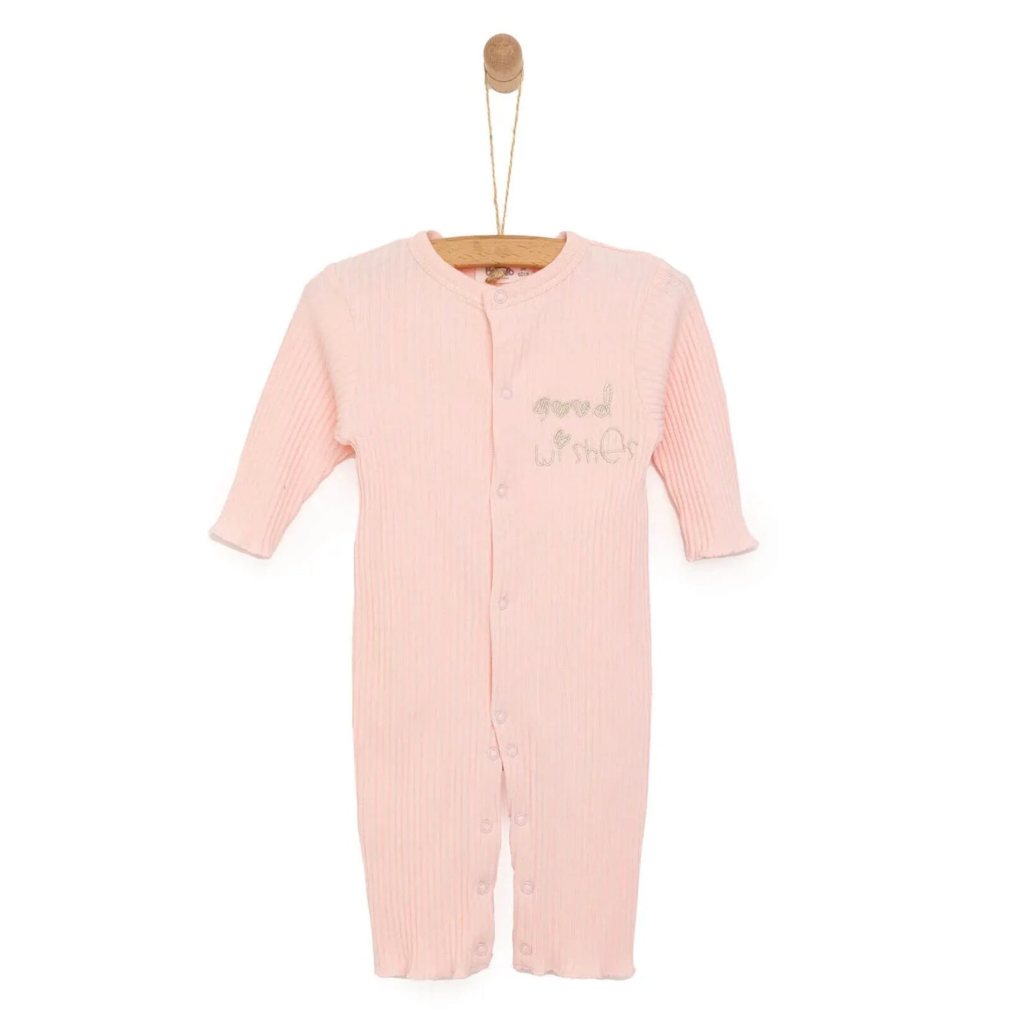 Bebetto Newborn Good Wishes Jumpsuit - Pink