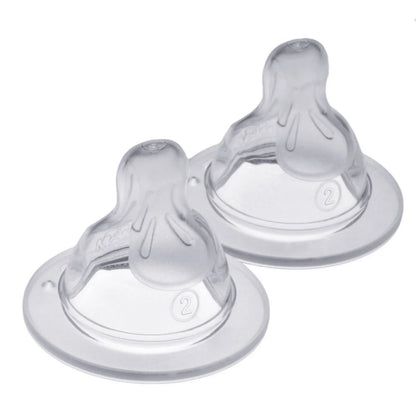 MAM SkinSoft Silicone Teat Medium Flow Pack of 2