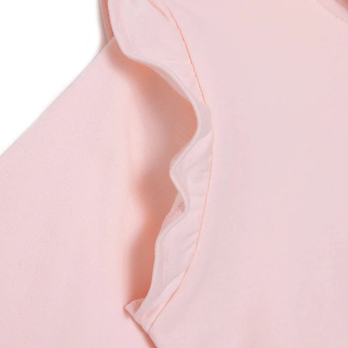 HelloBaby Girls Hooded Cardigan Crew Neck Long Sleeve - Pink