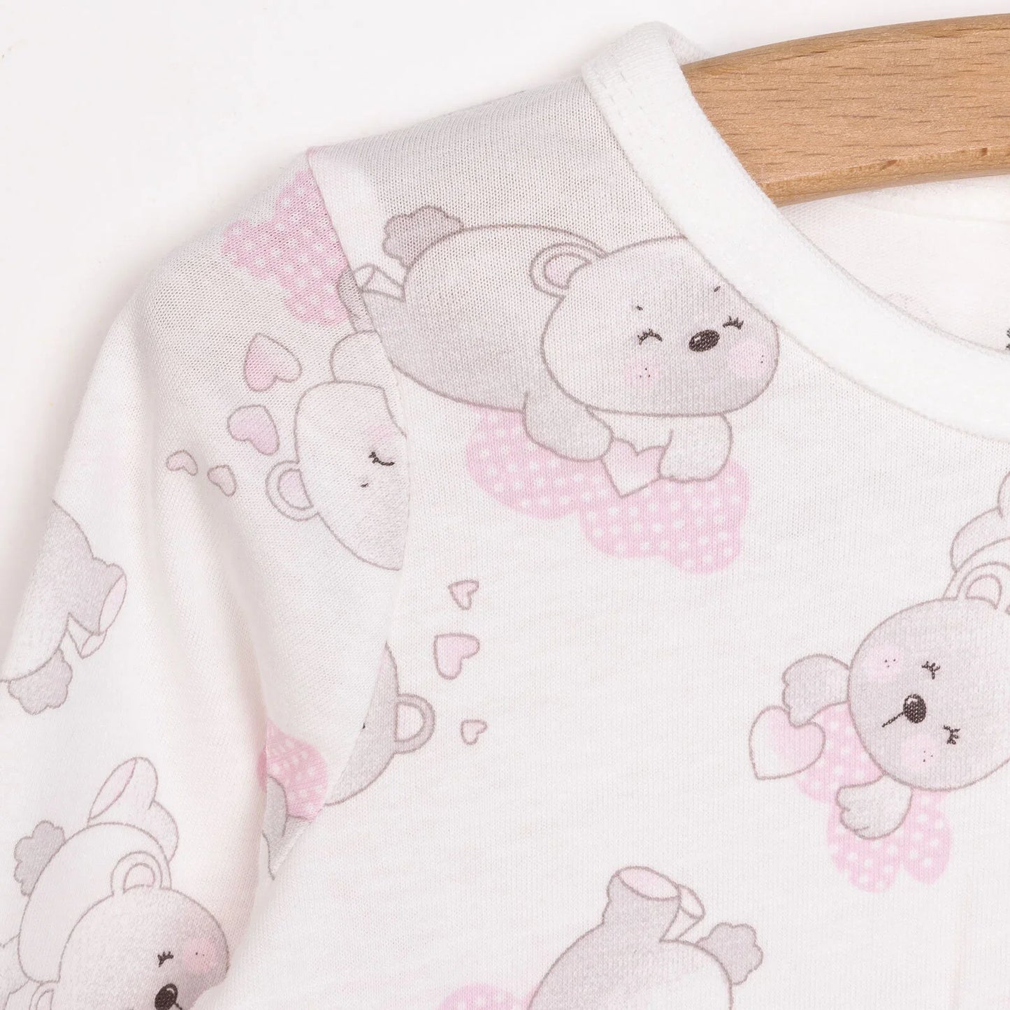 HelloBaby Baby Girl Long Sleeve Pyjamas Set - White