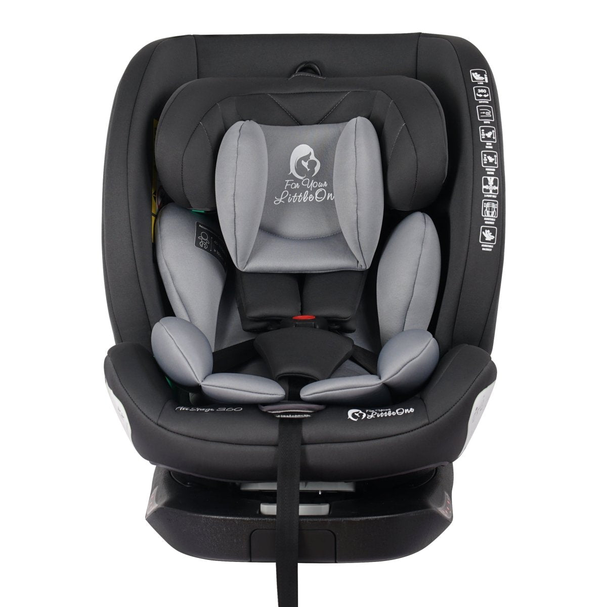 For Your Little One AllStage 360 0/1/2/3 ISOFIX I-Size Car Seat - Slate Mist (Birth-12 Years)