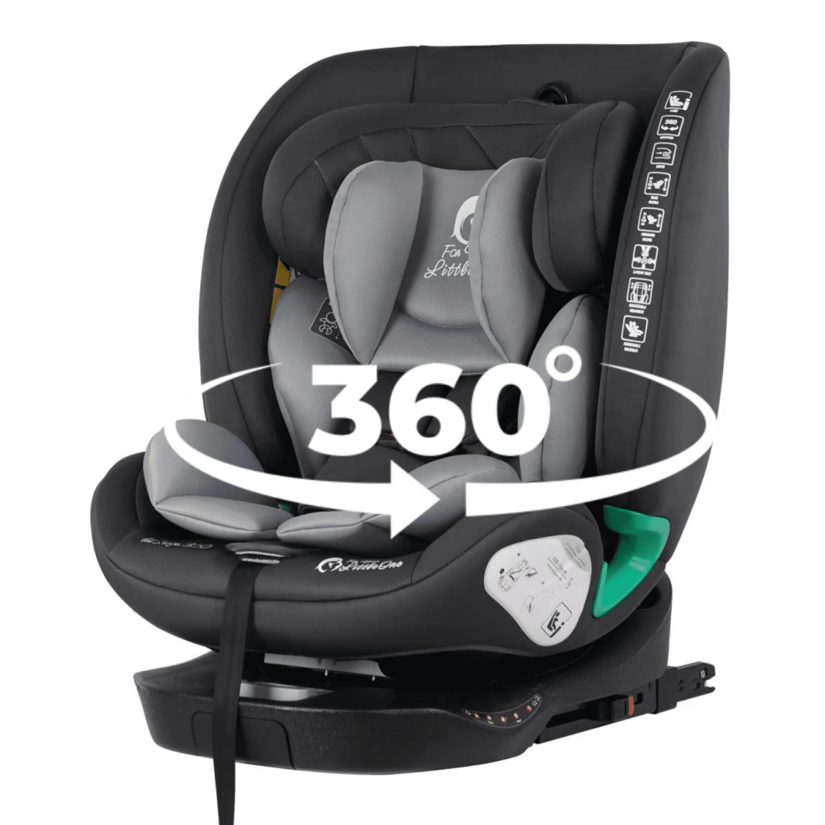 For Your Little One AllStage 360 0/1/2/3 ISOFIX I-Size Car Seat - Slate Mist (Birth-12 Years)