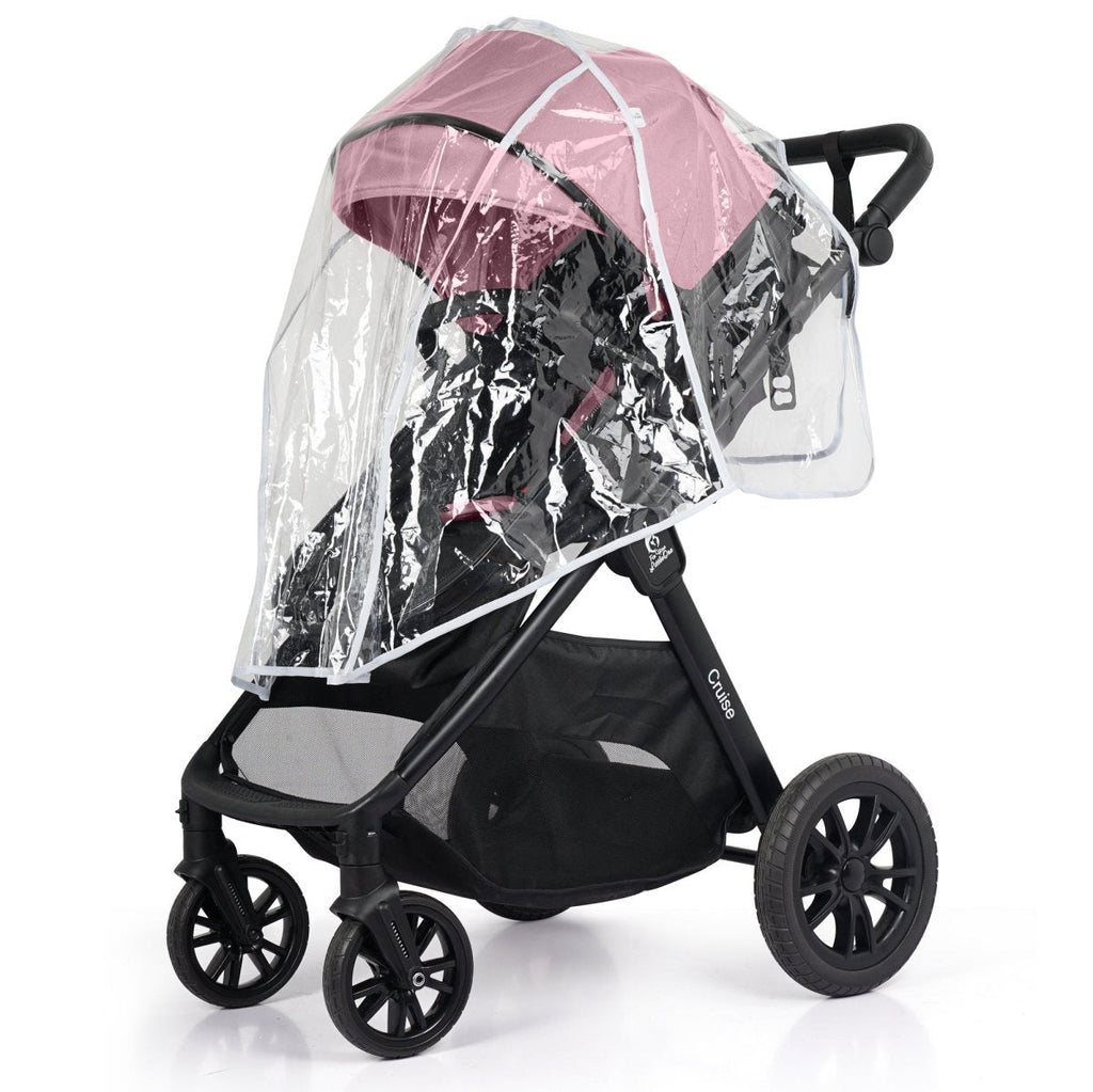 For Your Little One Cruise 3 In 1 Travel System With Car Seat And ISOFIX Base - Blush Rose (Free Cupholder And Seat Liner Included!)
