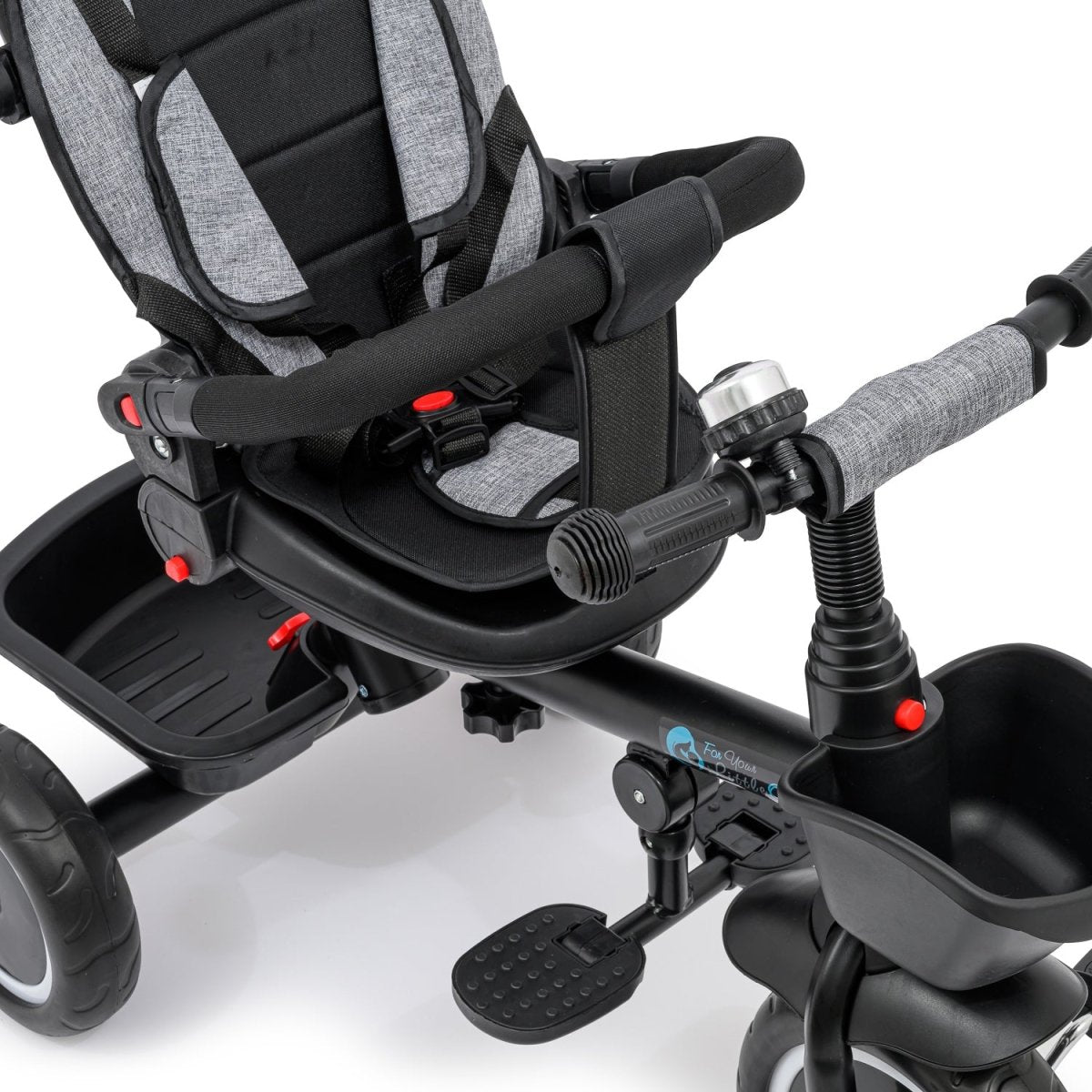 Foryourlittleone 6 in 1 Trike V3 - Grey (9 months - 5 years)