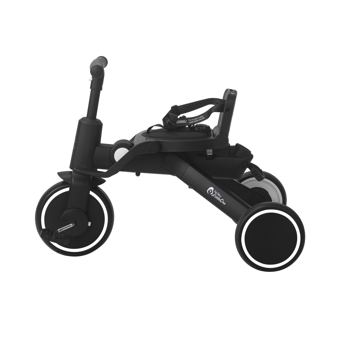 Foryourlittleone Xplor Ultimate 6 in 1 Foldable Trike - Jet Black (10m-5y)