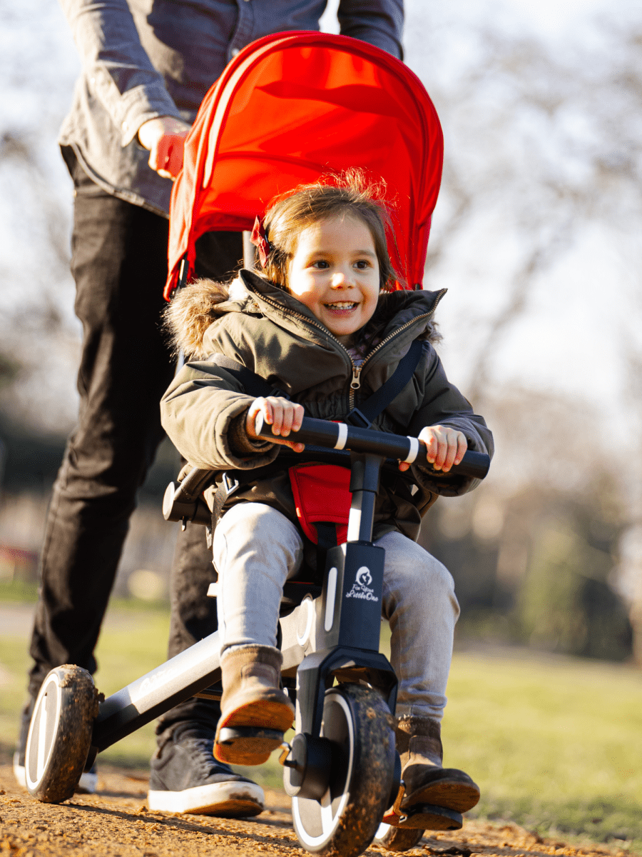 Foryourlittleone Xplor Ultimate 6 in 1 Foldable Trike - Jet Black (10m-5y)