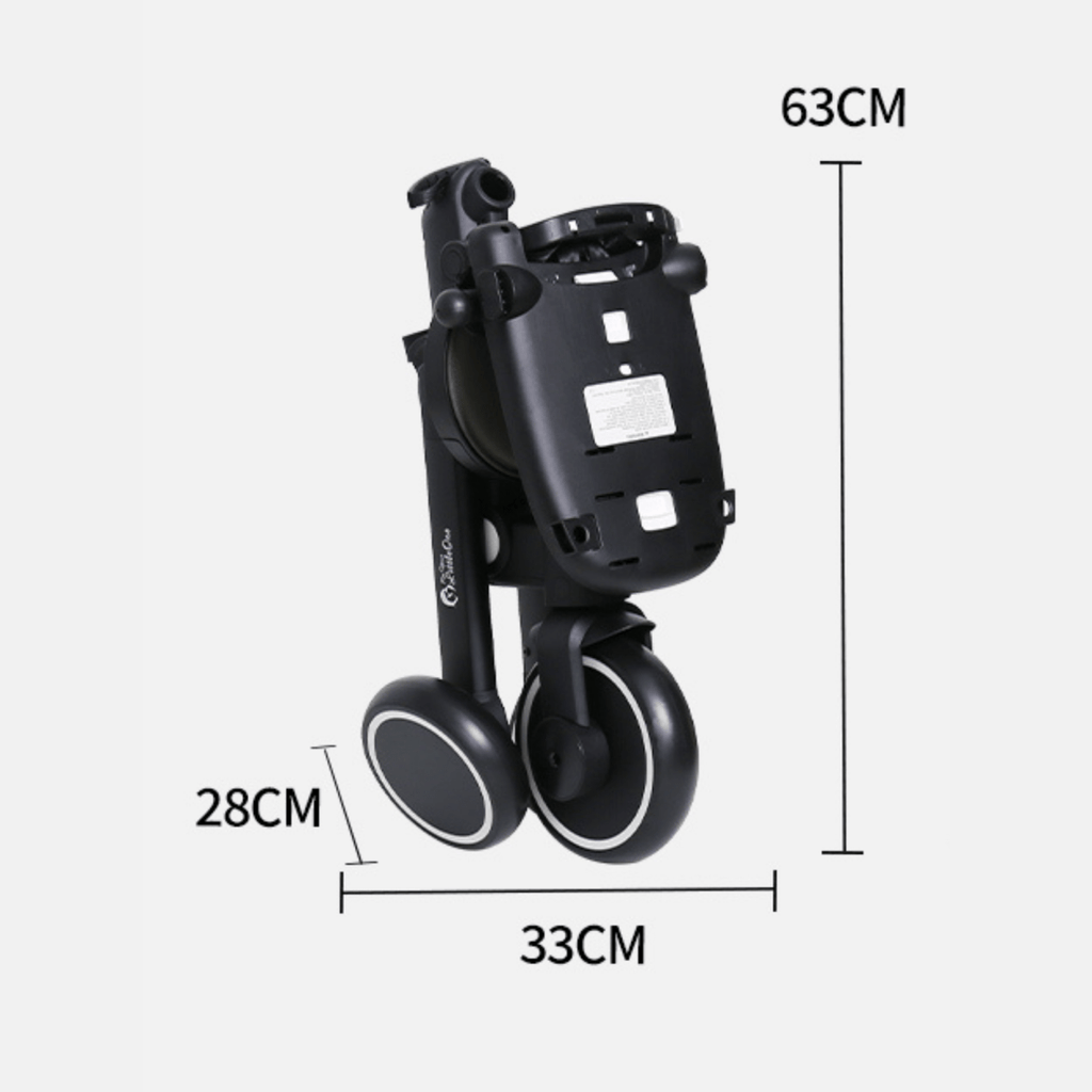 Foryourlittleone Xplor Ultimate 6 in 1 Foldable Trike - Jet Black (10m-5y)