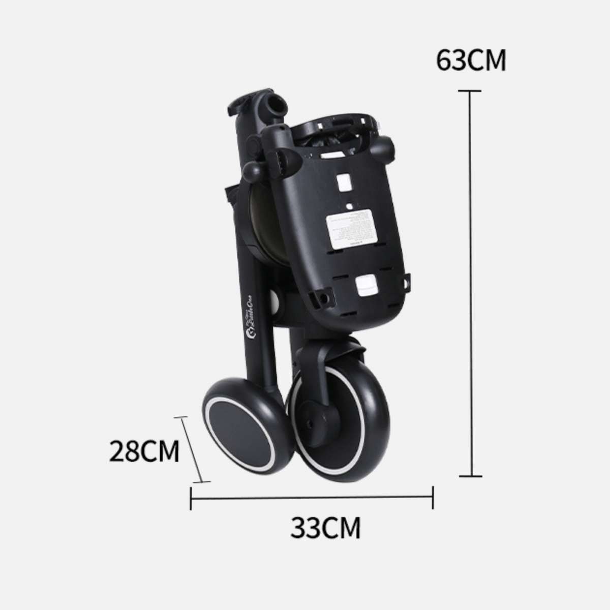 Foryourlittleone Xplor Ultimate 6 in 1 Foldable Trike - Jet Black (10m-5y)