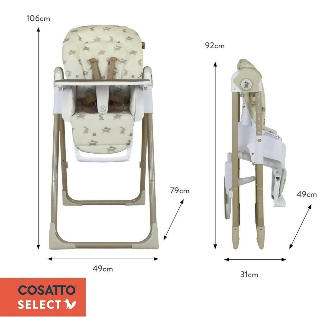 Cosatto Pip 0+ Highchair - Beep Beep