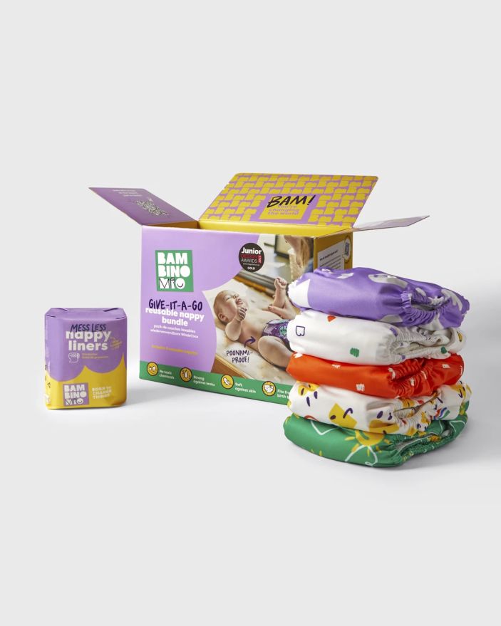 The Revolutionary Give-it-a-go 5 Nappy Bundle