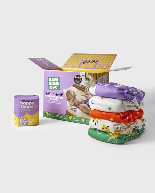 The Revolutionary Give-it-a-go 5 Nappy Bundle