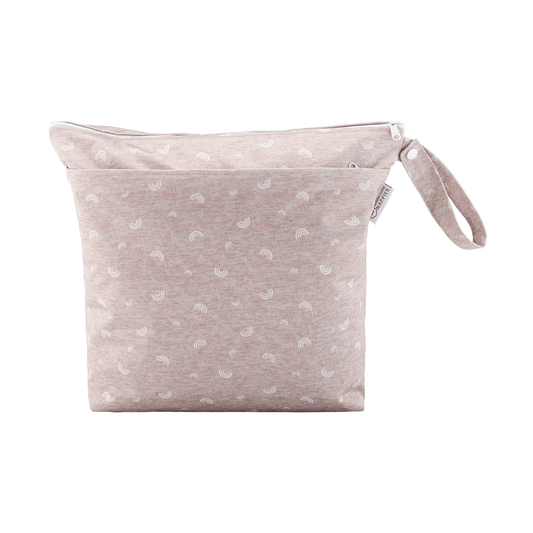 Grab & Go Nappy Wet Bags  With Handle - Rainbow Oatmeal
