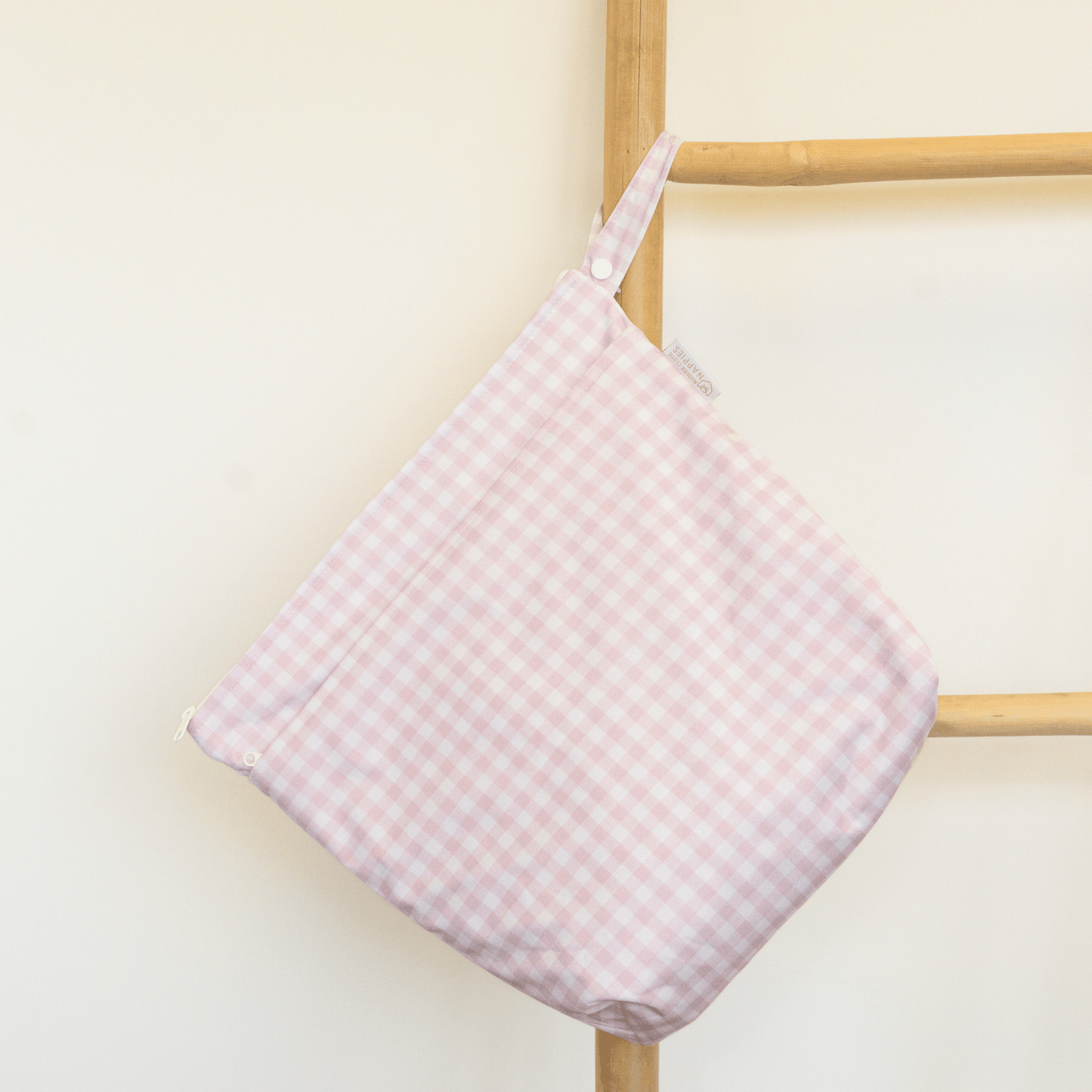 Grab & Go Nappy Wet Bags  With Handle - Rose Gingham