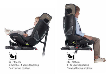 Jane Groowy + Nest i-Size Car Seat 40-150cm, 0-12 Years ERF