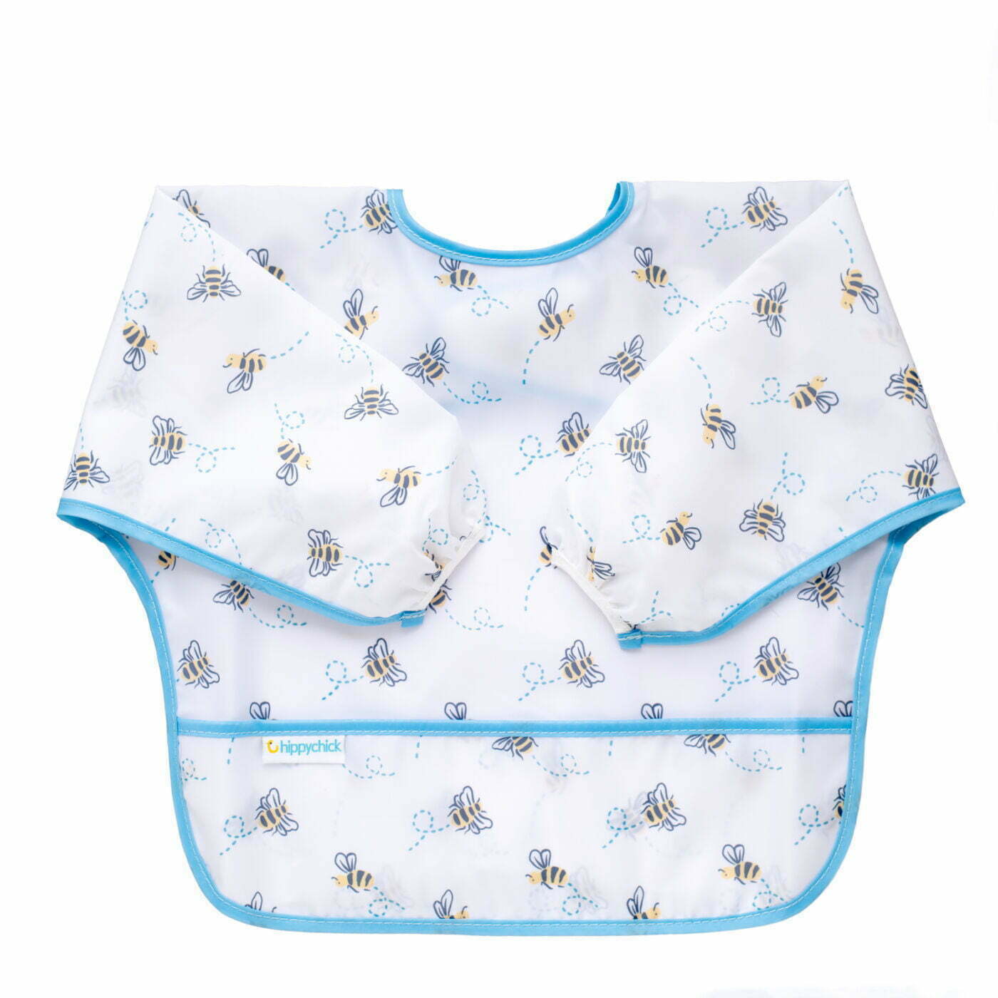 Hippychick Sleeved Bib in Busy Bees