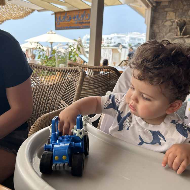 Squiggle Strap Ether Blue and Cool Grey