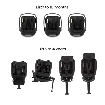 Jané Trider Fully Equipped 0-4 Year Family Car Seat Travel System Bundle