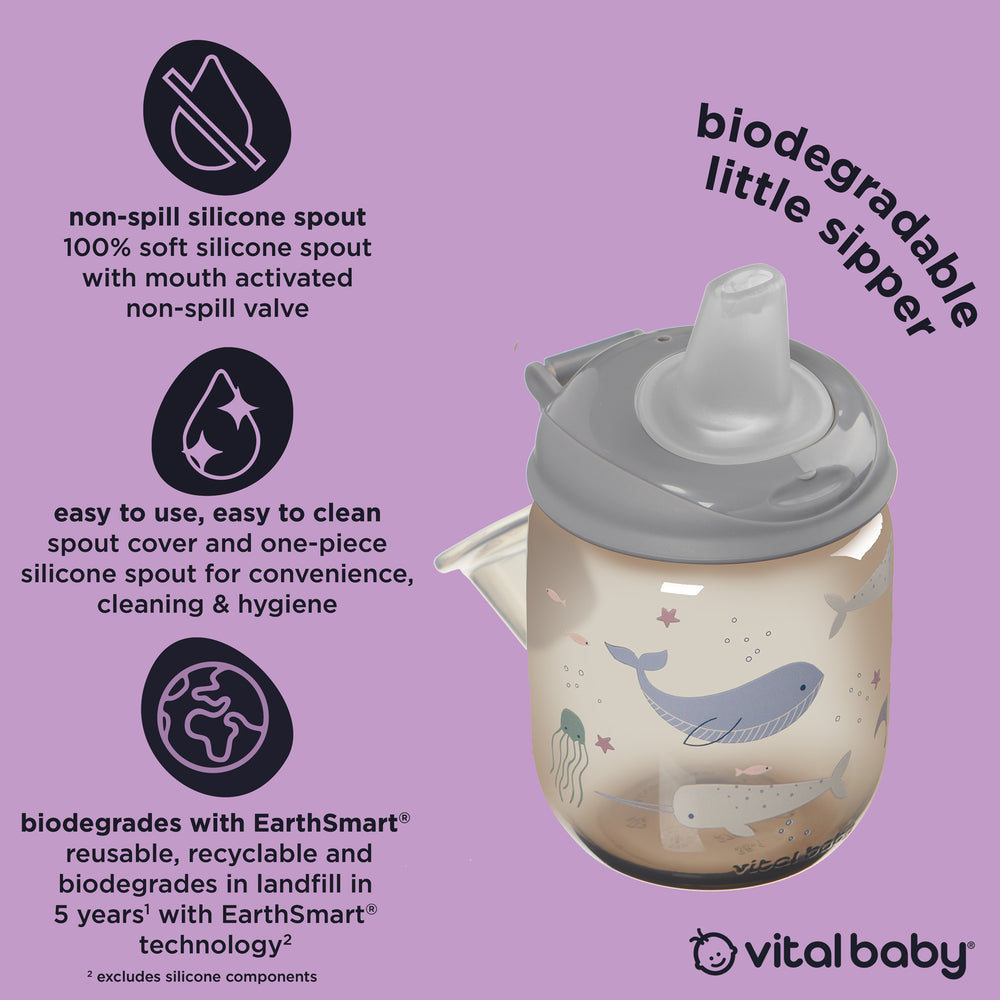 Vital Baby Little Sipper Children's Cup 270ml - Natural Oat
