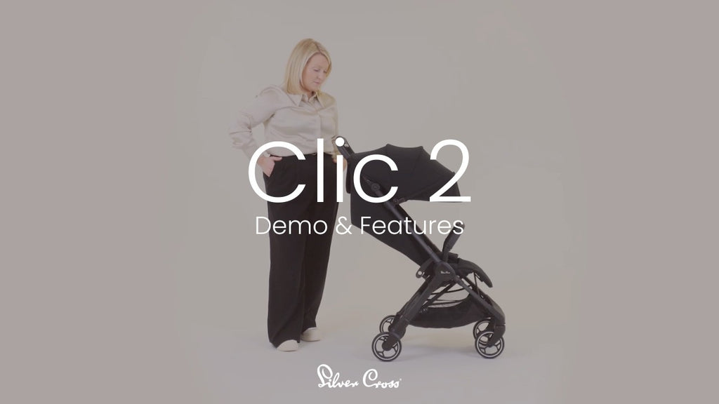 Silver Cross Clic 2 Travel Stroller inc Travel Bag - Latte