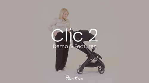 Silver Cross Clic 2 Travel Stroller inc Travel Bag - Latte