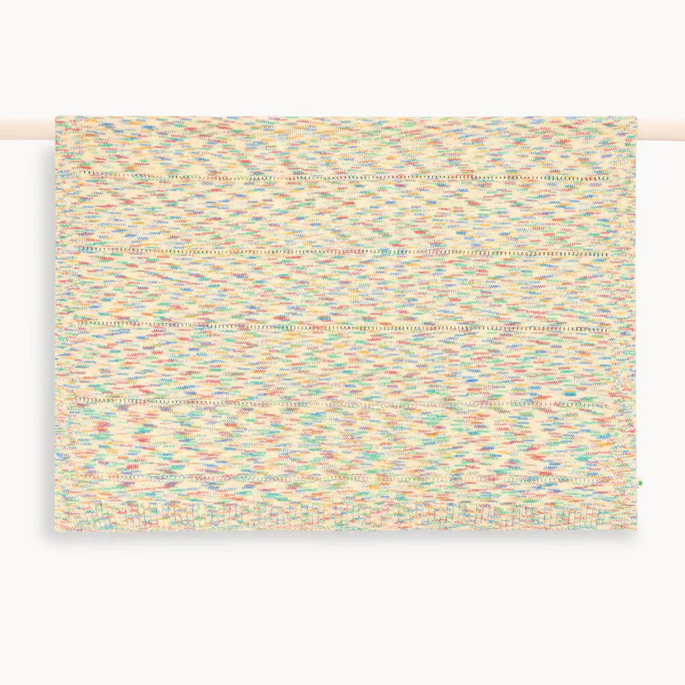 Personalised Knitted Baby Blanket, Space Dye - Merry