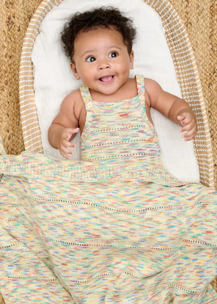 Merry - Space Dye Knitted Baby Blanket