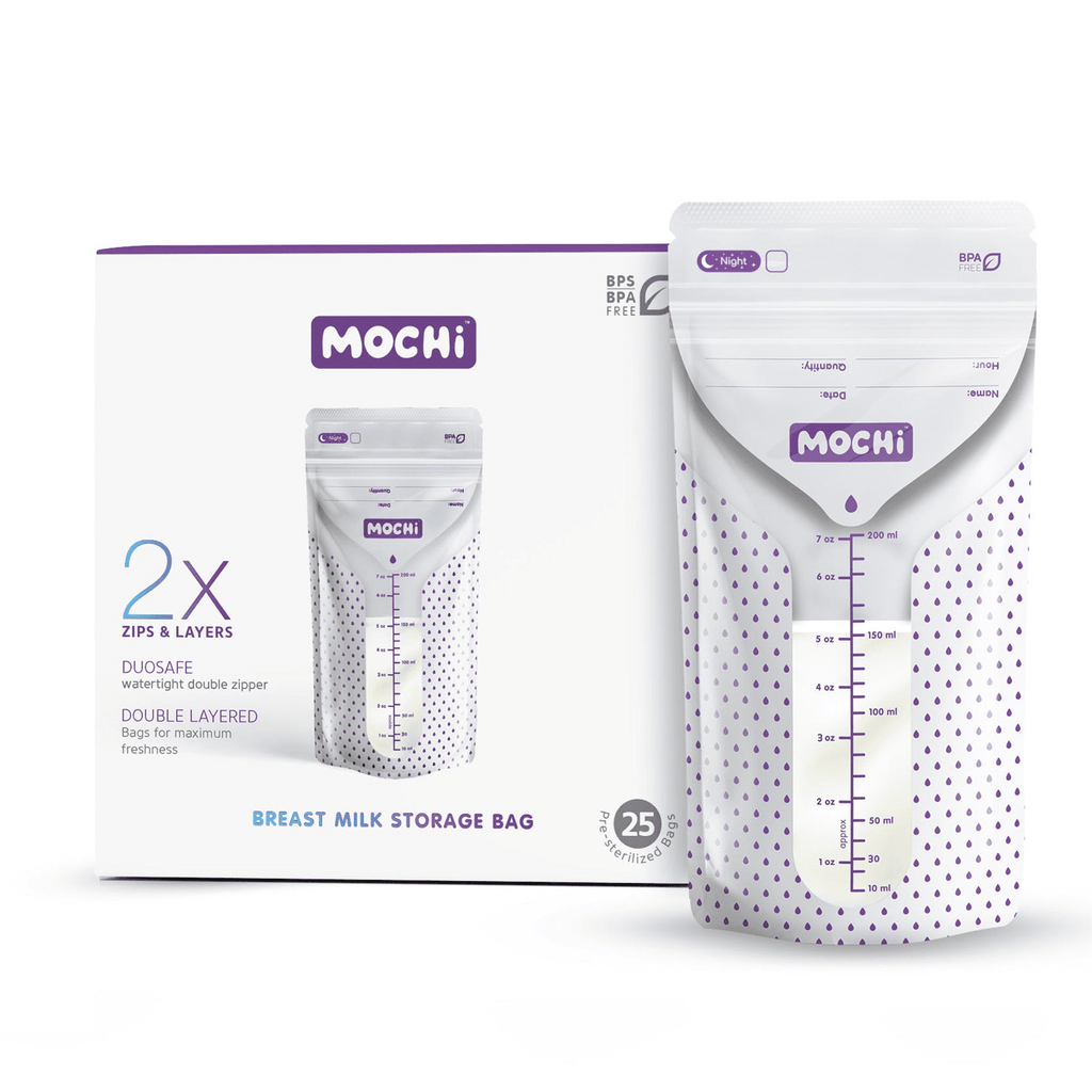 MOCHi Breast Milk Storage Bags – Double-Layered, BPA-Free