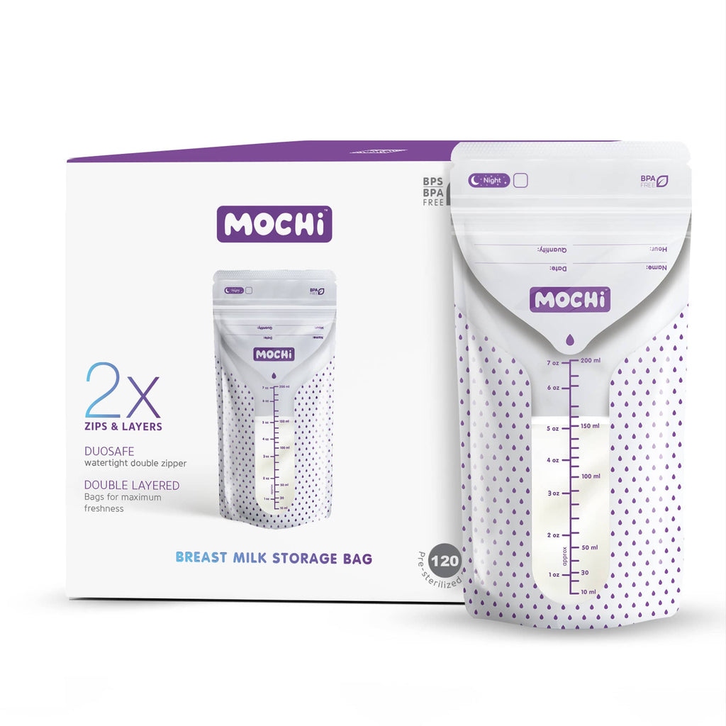 MOCHi Breast Milk Storage Bags – Double-Layered, BPA-Free