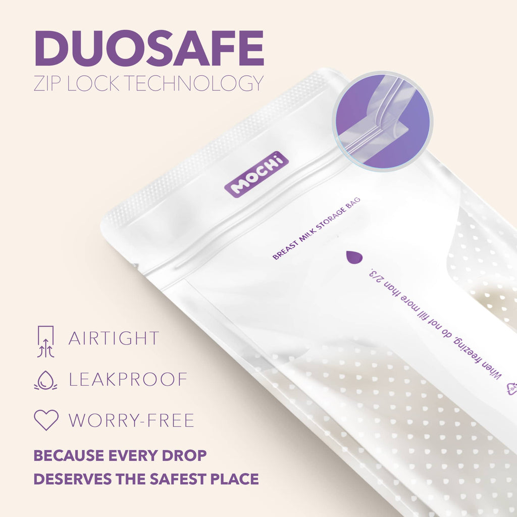 MOCHi Breast Milk Storage Bags – Double-Layered, BPA-Free