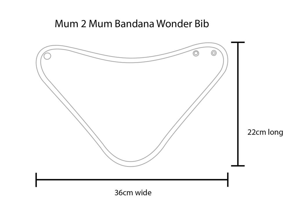 Mum 2 Mum Bandana Style Wonder Bib - Lime Green