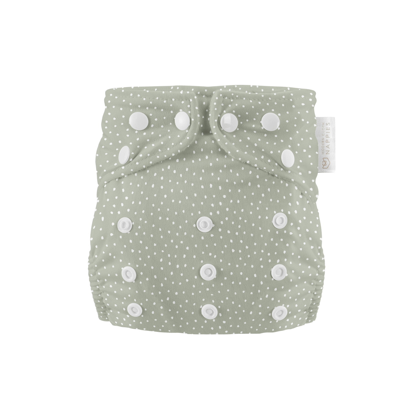 Newborn Reusable Cloth Nappy - Dottie Sage