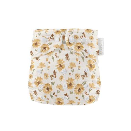 Newborn Reusable Cloth Nappy - Meadow