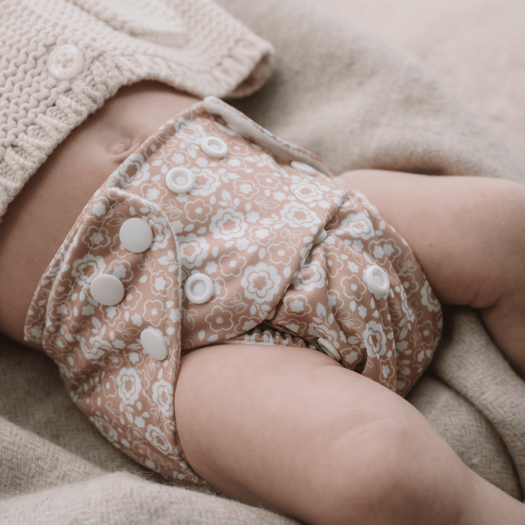 One Size All-In-One Reusable Cloth Nappy - Bloom