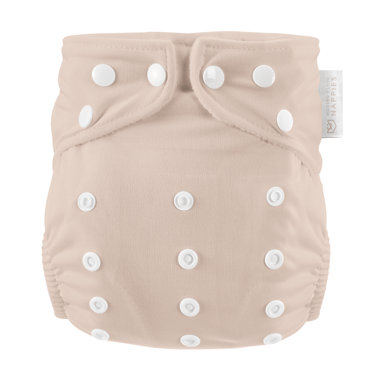 One Size All-In-One Reusable Cloth Nappy - Blush