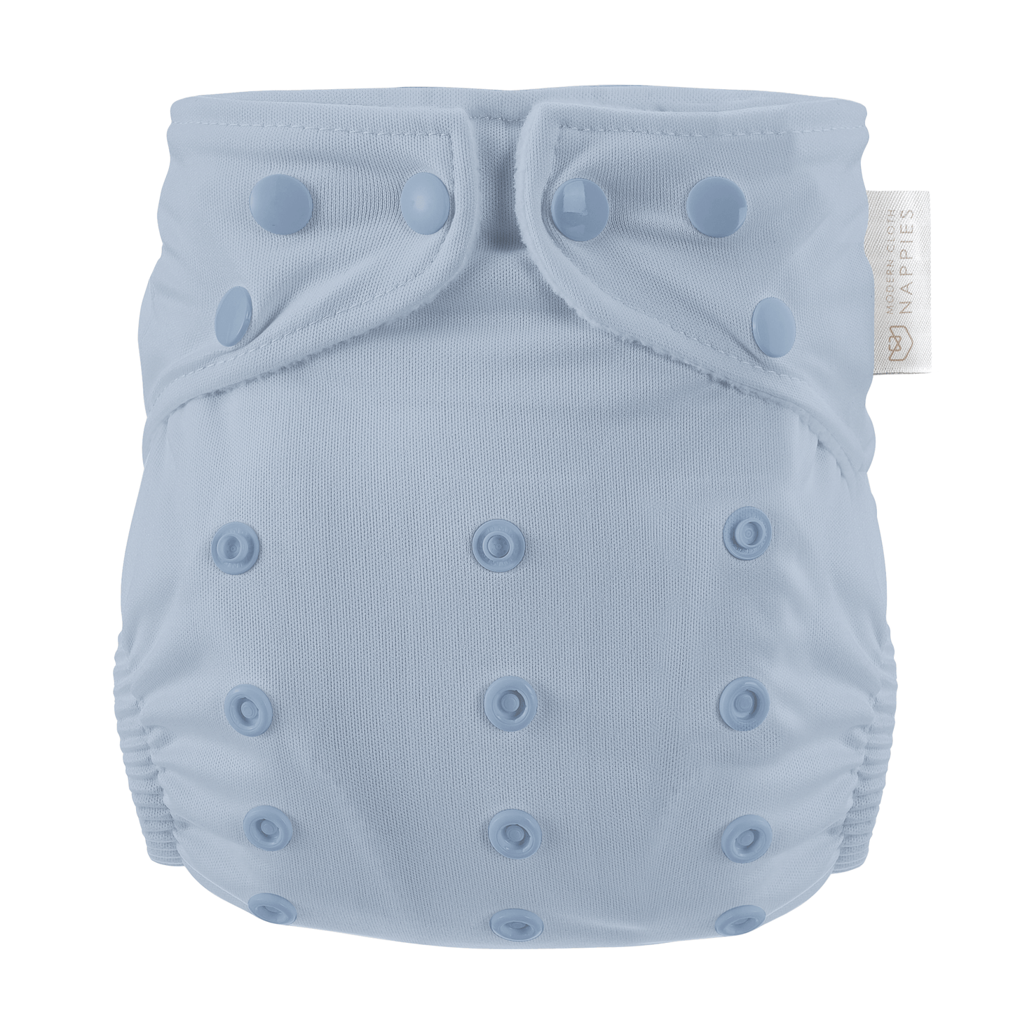 One Size All-In-One Reusable Cloth Nappy - Dusty Blue