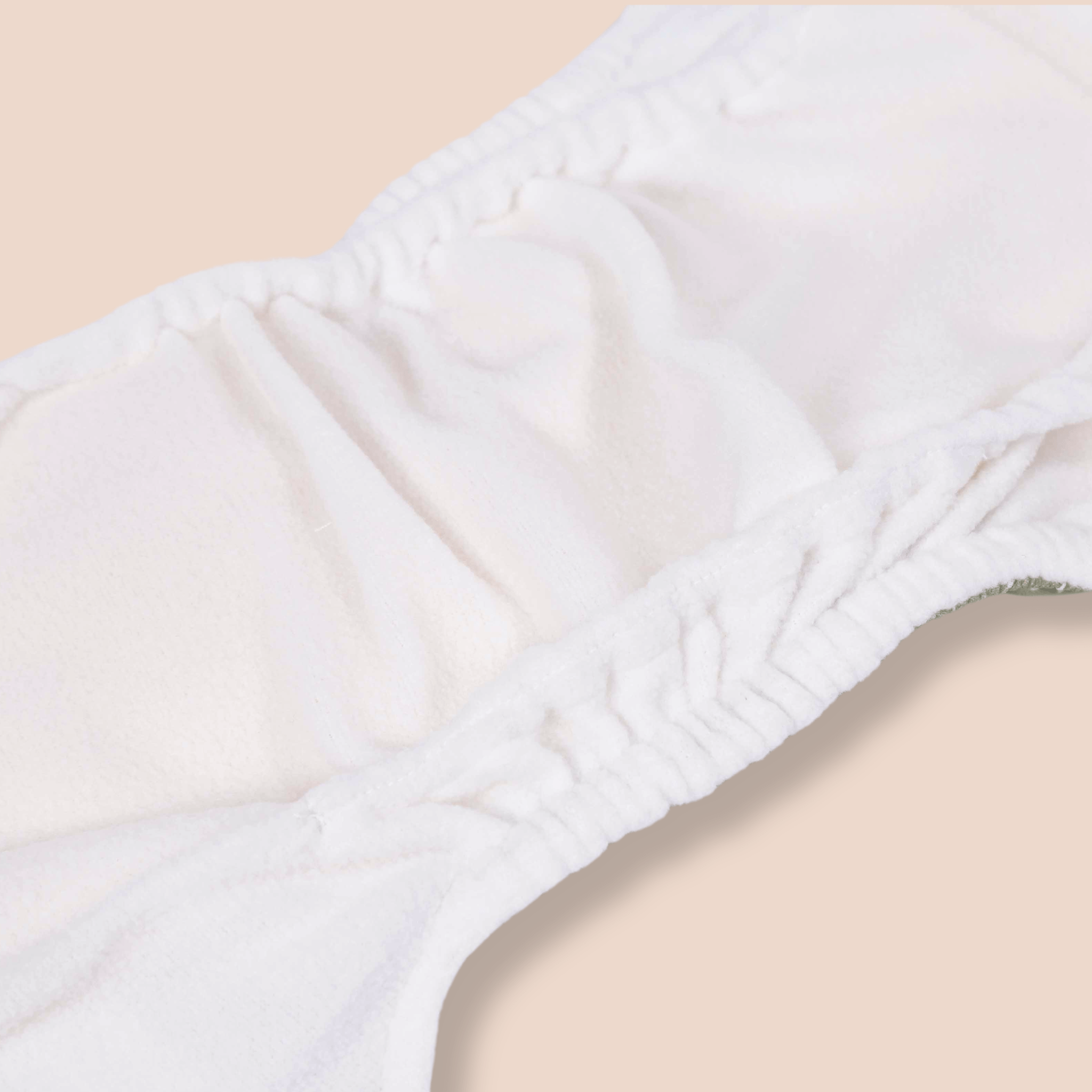 One Size All-In-One Reusable Cloth Nappy - Gingham Taupe