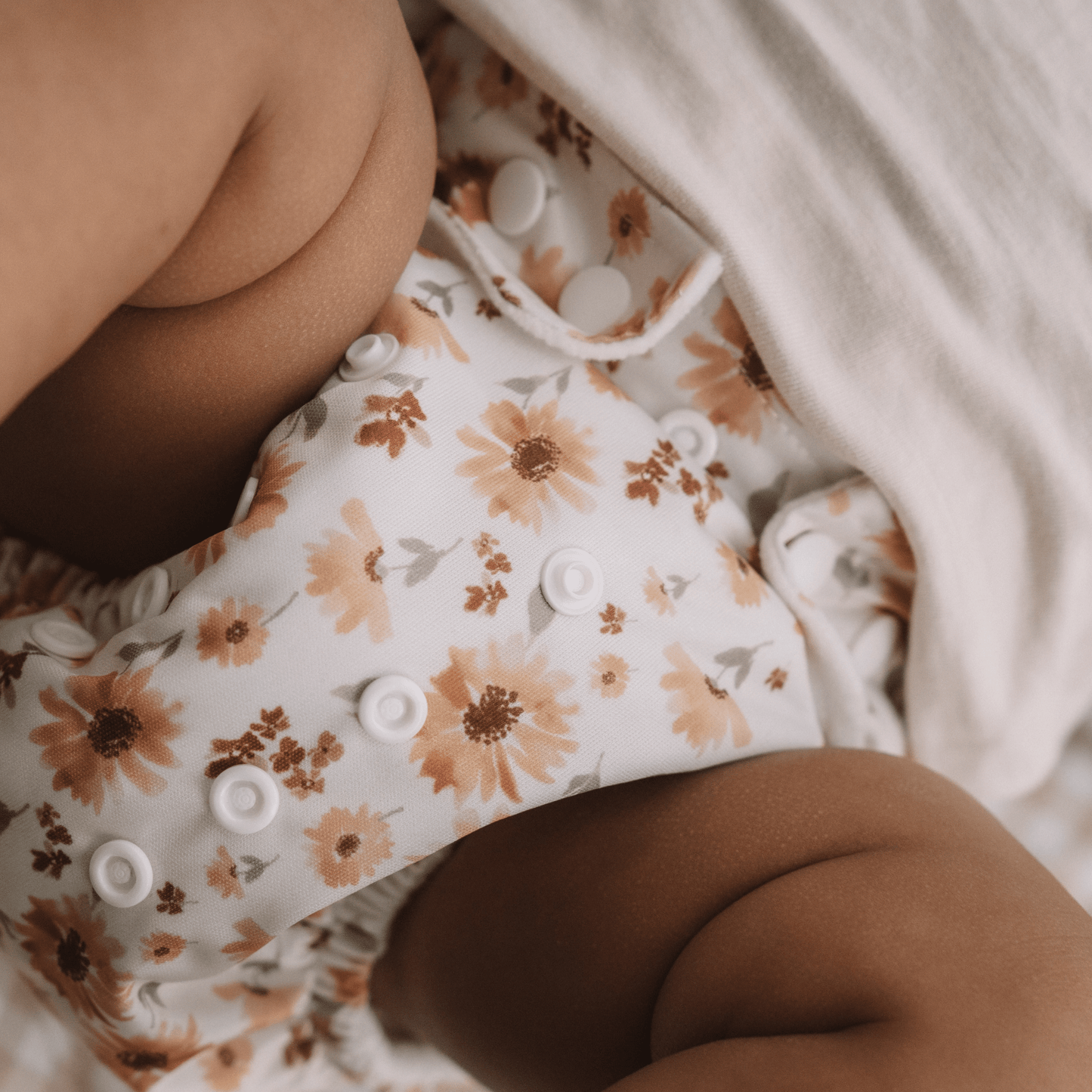 One Size All-In-One Reusable Cloth Nappy - Meadow