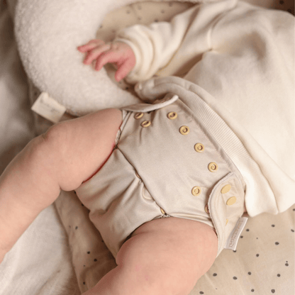 One Size All-In-One Reusable Cloth Nappy - Soft Sand