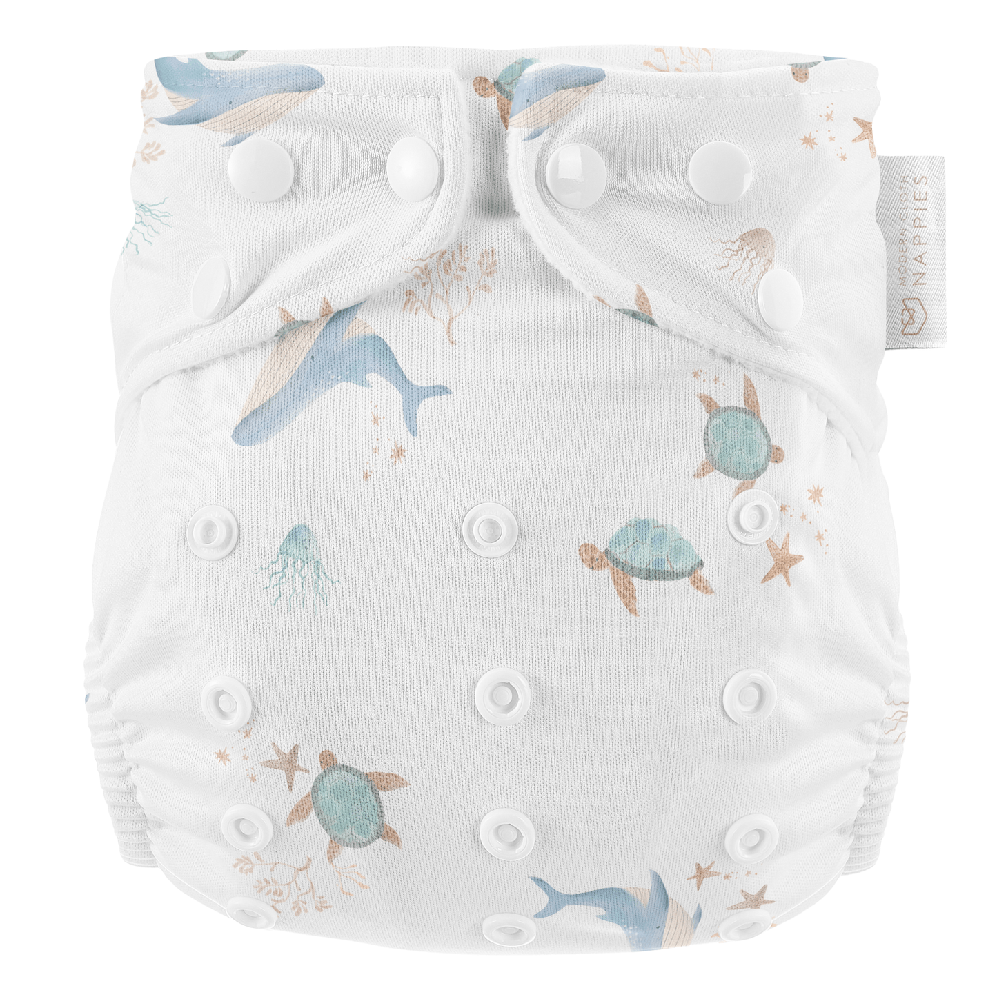 One Size Baby to Toddler Reusable Swim Nappies - Ocean Cuddles
