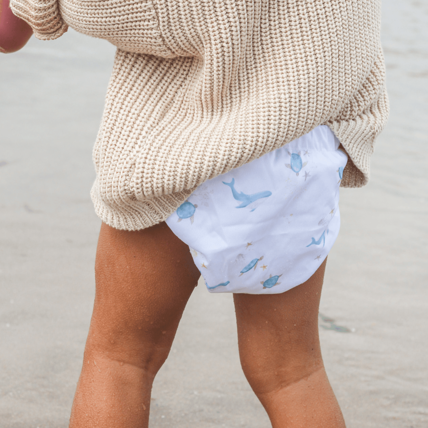 One Size Baby to Toddler Reusable Swim Nappies - Ocean Cuddles