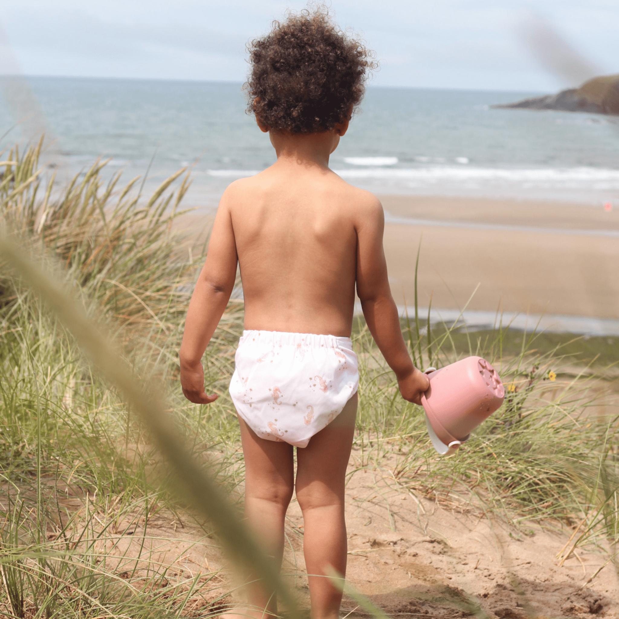 One Size Baby to Toddler Reusable Swim Nappies - Seahorse Snuggles