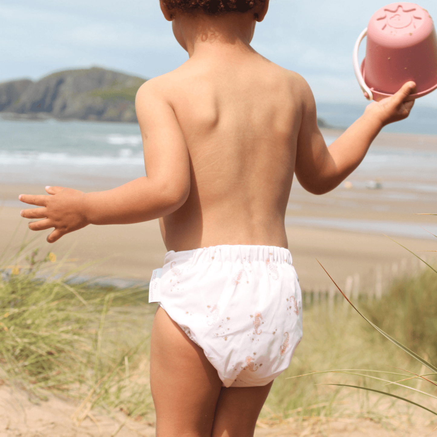 One Size Baby to Toddler Reusable Swim Nappies - Seahorse Snuggles