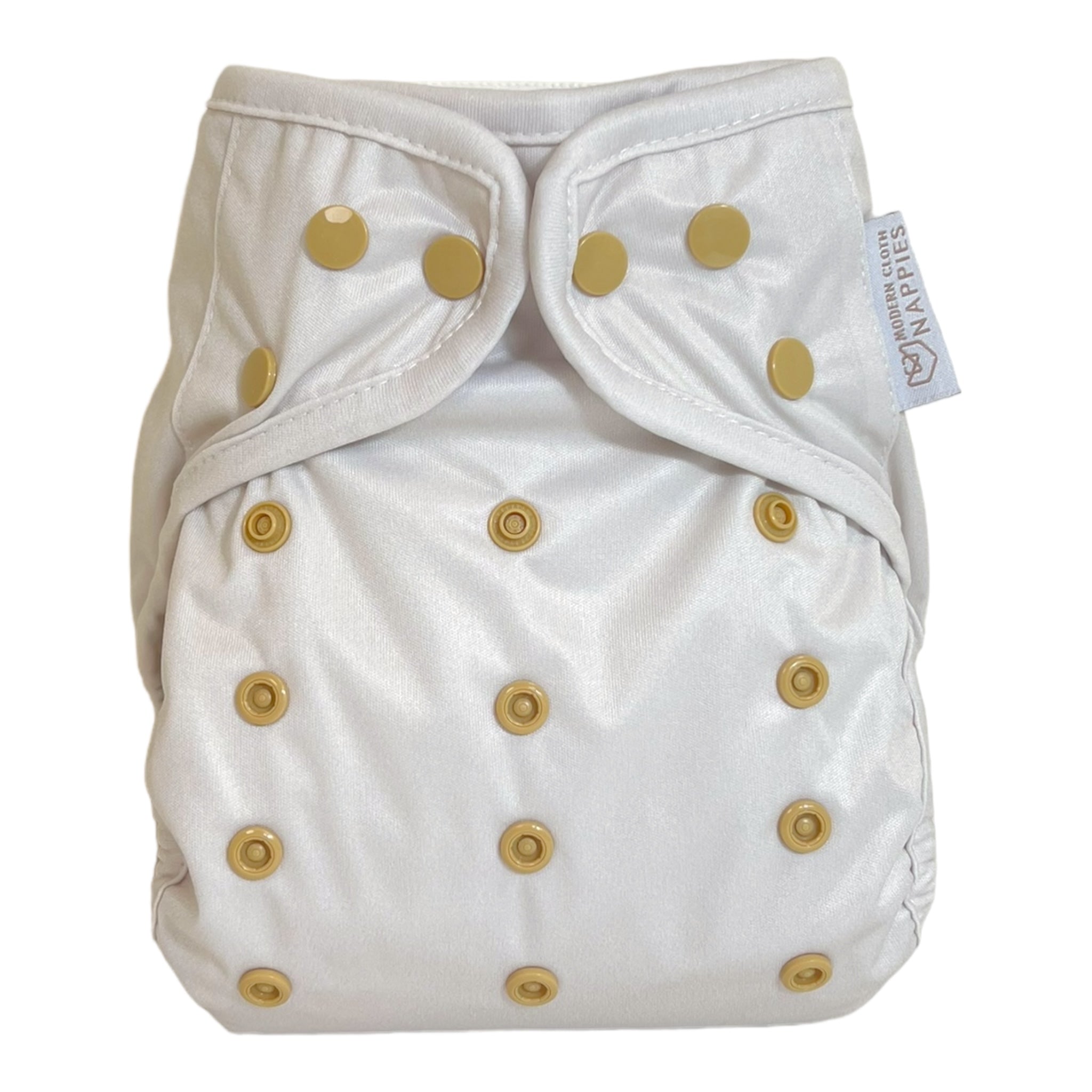 One Size Reusable Cloth Nappy Wrap - Coconut Milk