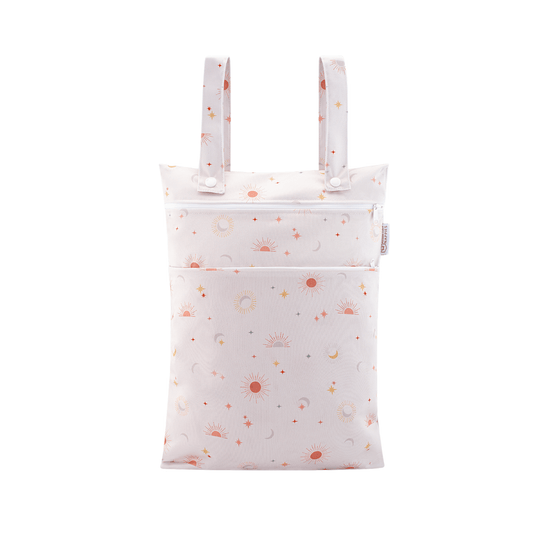 Out & About Double Pocket Nappy Wet Bag - Celestial