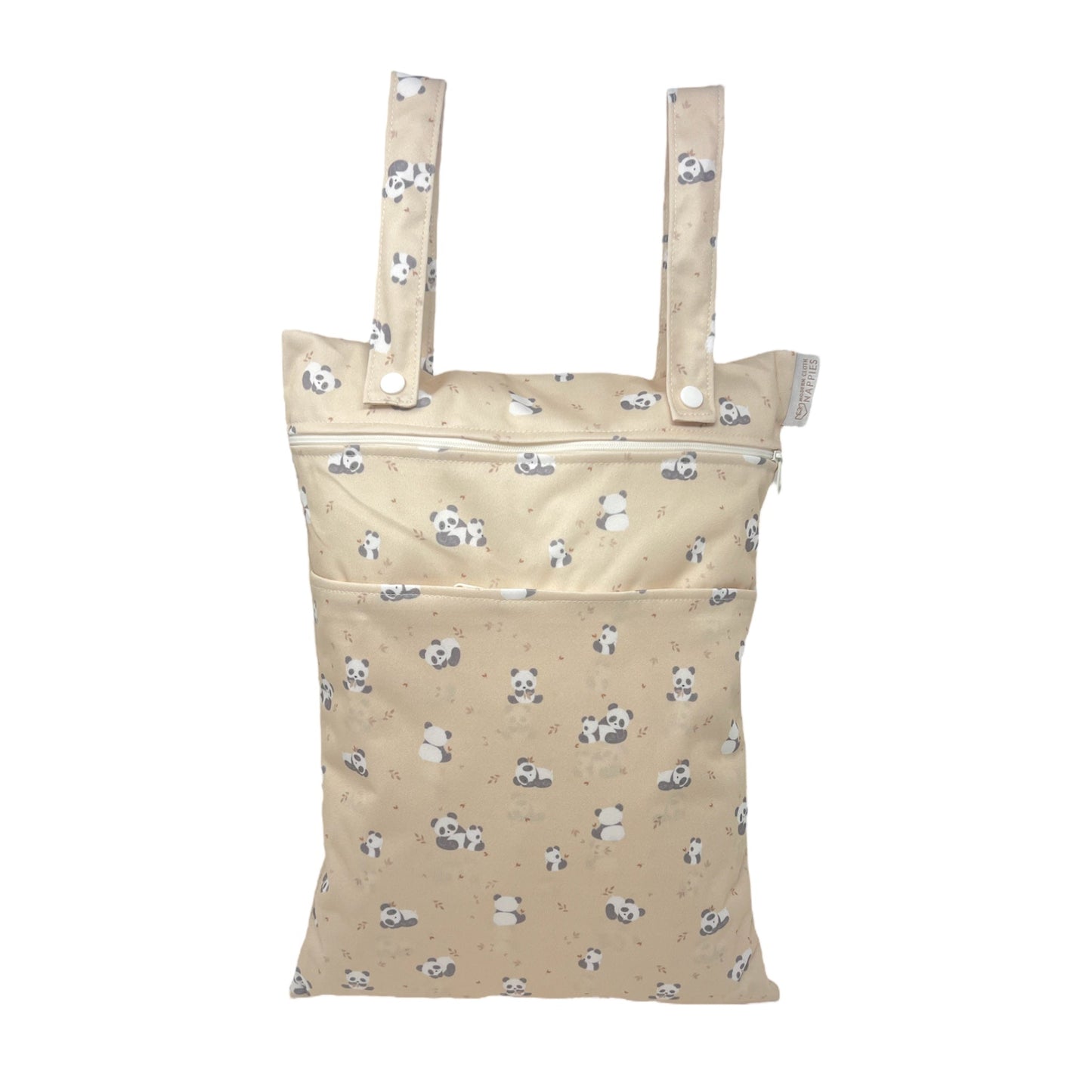 Out & About Double Pocket Nappy Wet Bag - Pandas