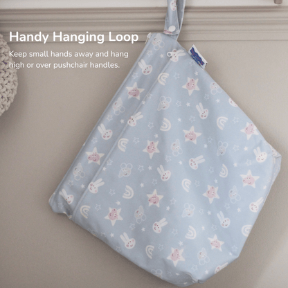 Peppa Pig Grab & Go Nappy Wet Bag - Blush Stripe