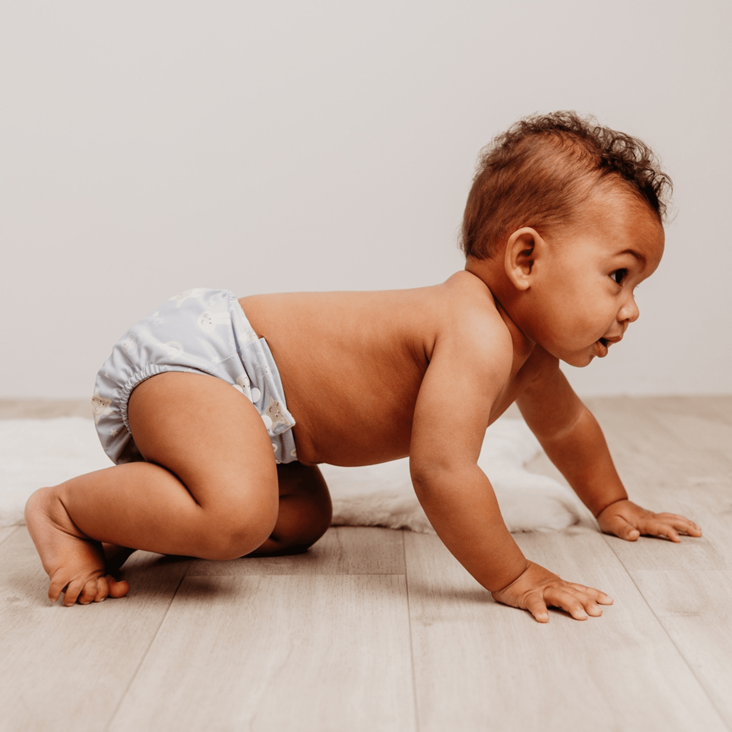 Peppa Pig One Size All-In-One Reusable Cloth Nappy - Blue Mix Peppa & Friends