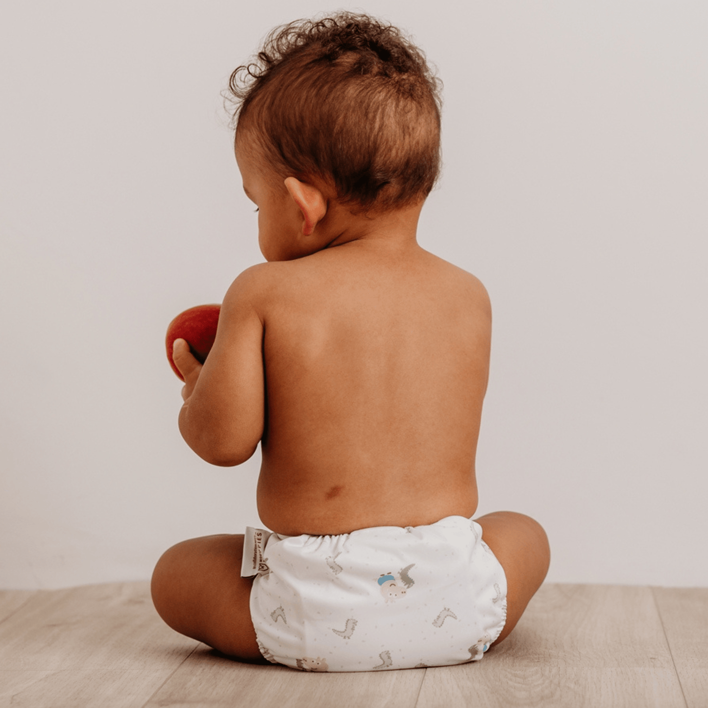 Peppa Pig One Size All-In-One Reusable Cloth Nappy - George & Mr.Dinosaur | White